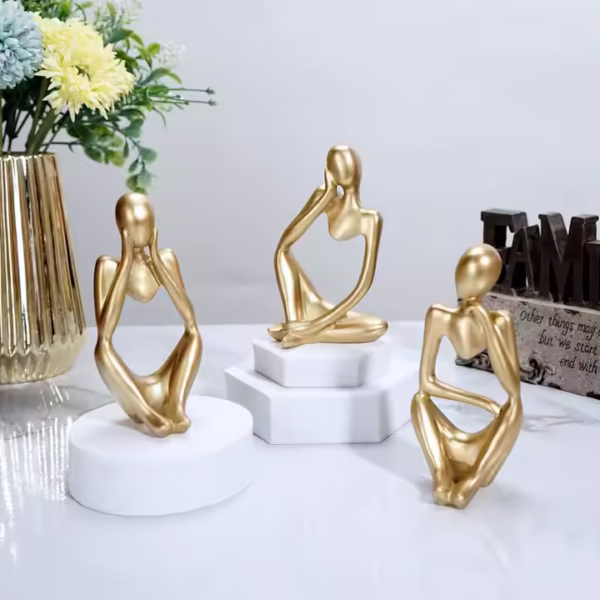3Pcs Set Thinker Statue