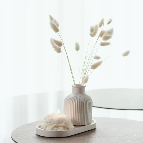 Peony Candle Tray Vase
