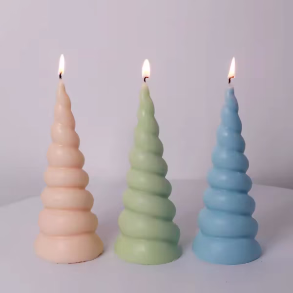 Spiral Pattern Twists Candle