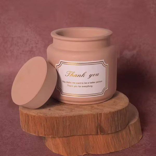 Round Honey Candle Jar