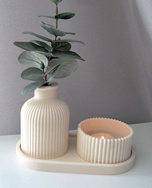 Vase Jar Oval Tray