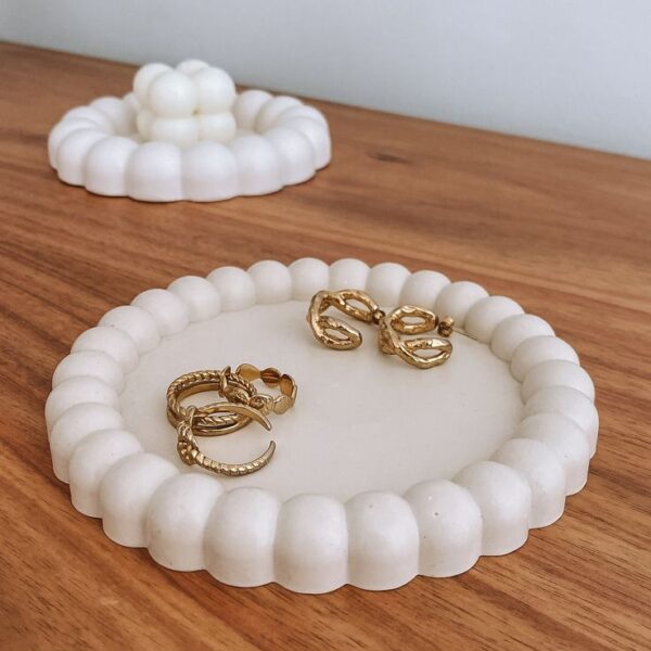 2Pcs Round Bubble Trays