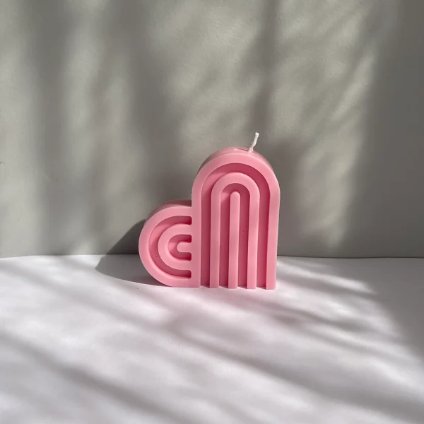 Big Secured Heart Candle