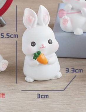 2Pcs Cut Rabbit Candle