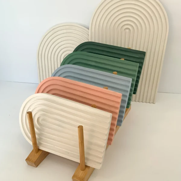 Long Striped U-Shaped Trays