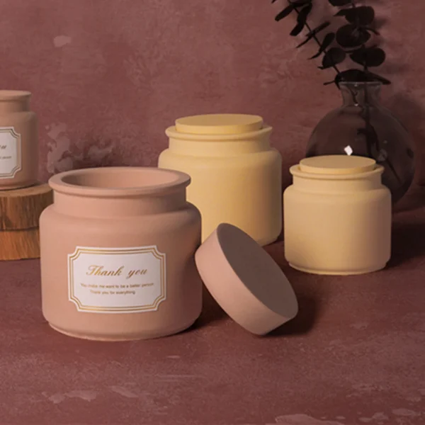 Round Honey Candle Jar