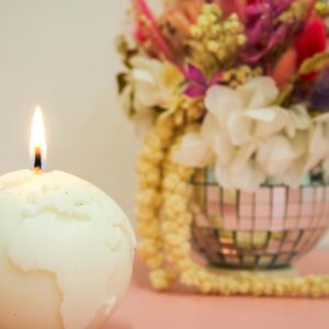 Earth Shaped Round Candle