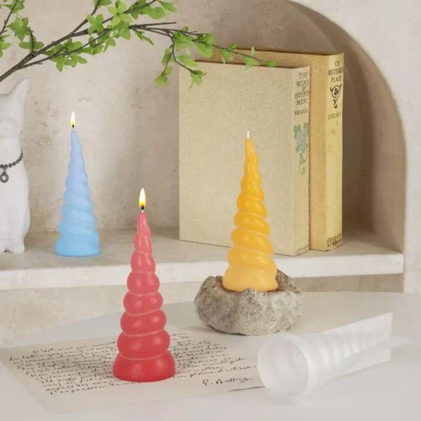 Spiral Pattern Twists Candle