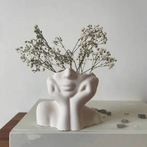 Nordic Girl Head Vase