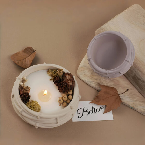 Nest Candle Pot Round