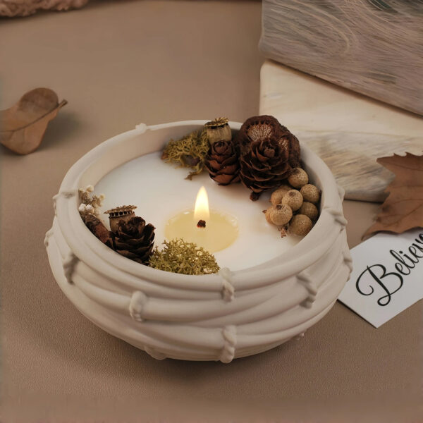 Nest Candle Pot Round