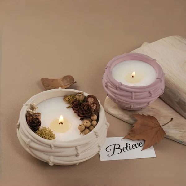 Nest Candle Pot Round