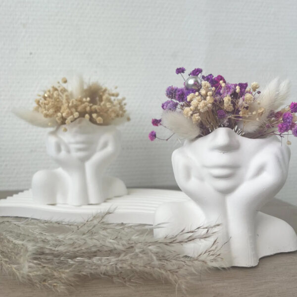 Nordic Girl Head Vase