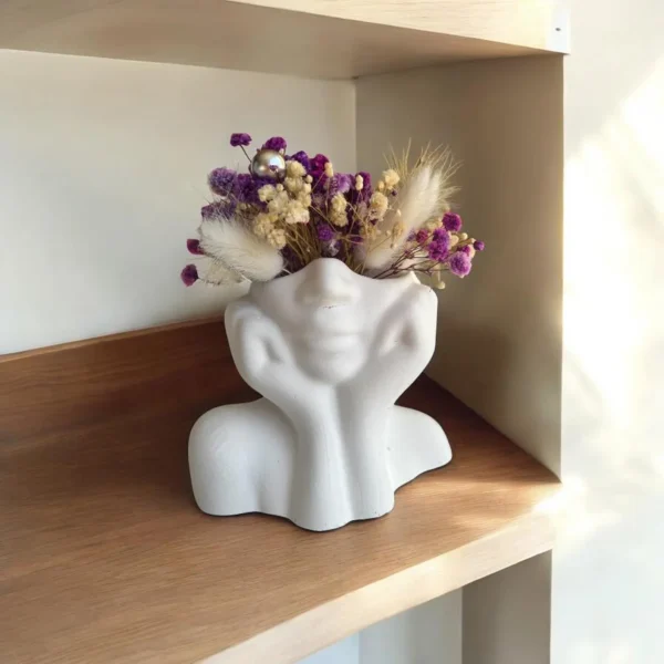 Nordic Girl Head Vase