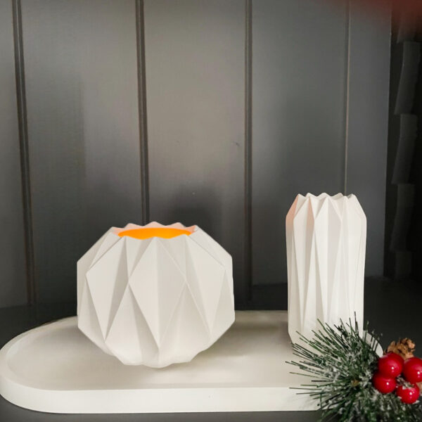 3PCS Diamond Vase Tray