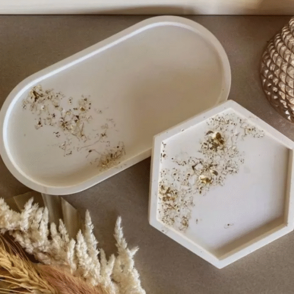 2Pack Hexagon Ovel shape Tray