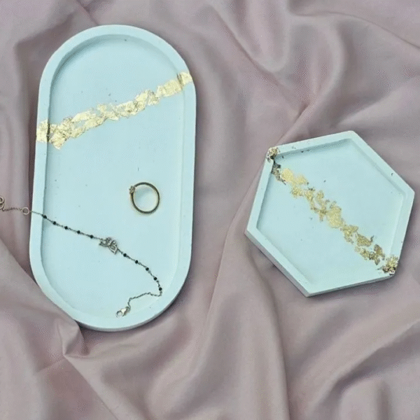 2Pack Hexagon Ovel shape Tray