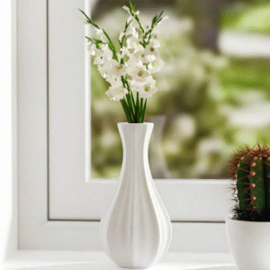Modern Fluted Bud Vase