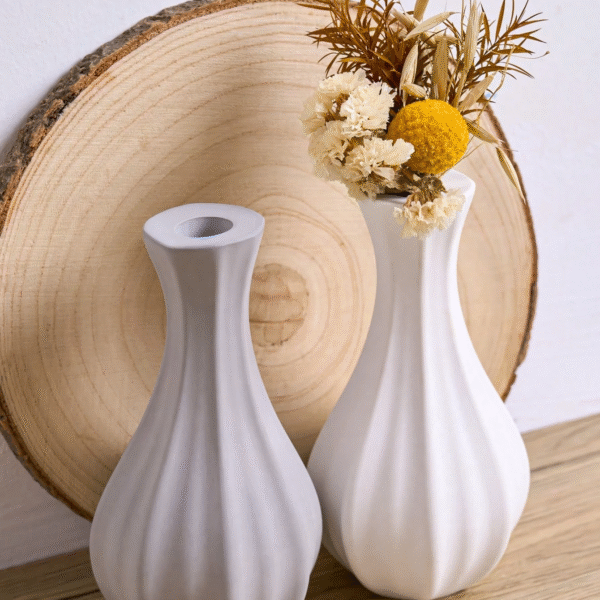 Modern Fluted Bud Vase