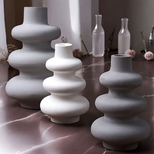 Circular Round Concrete Vase