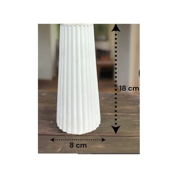 Long Concrete Flower Vase