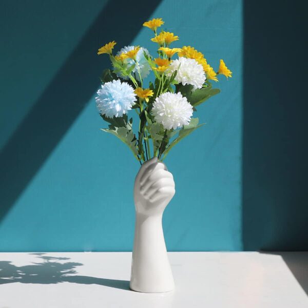 Hand Bud Flower Vase Concret