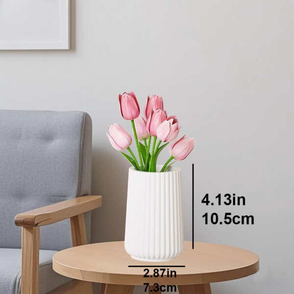 Plain Strip Flower Vase Concrete