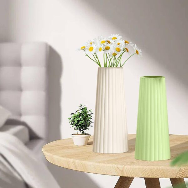 Long Concrete Flower Vase