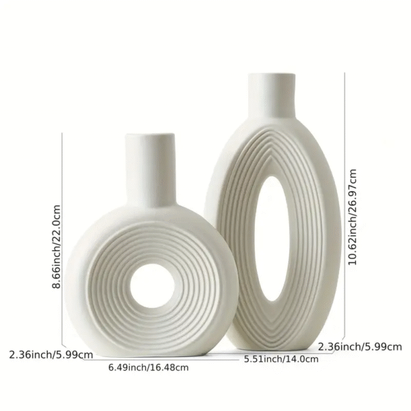 Ceramic Round Donut Vase