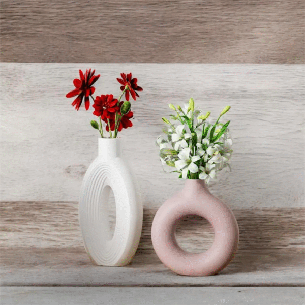 Ceramic Round Donut Vase