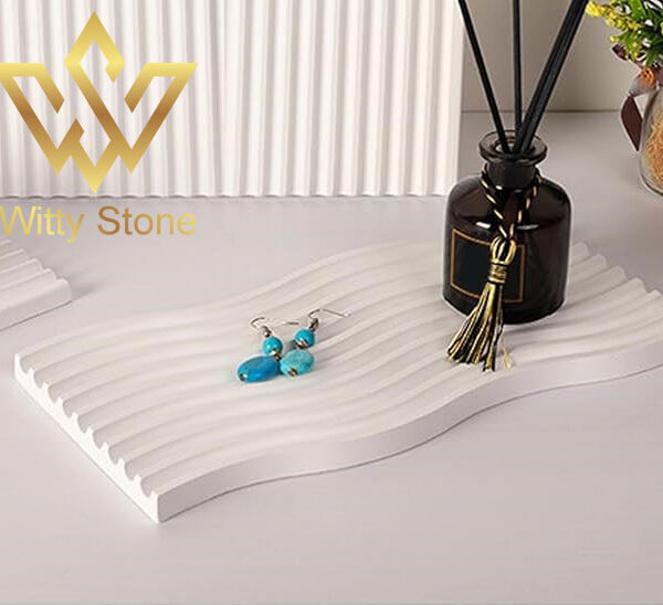 Wavy Trinket Tray Ceramic Jewellery Trays Tabel Decoration Shelf Decor Home Decorative Ideas | Witty Stone - Image 4