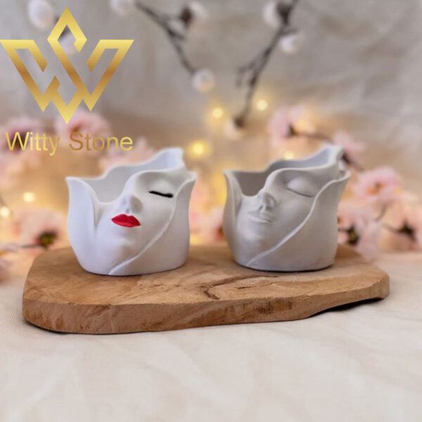 Woman's Face Pot