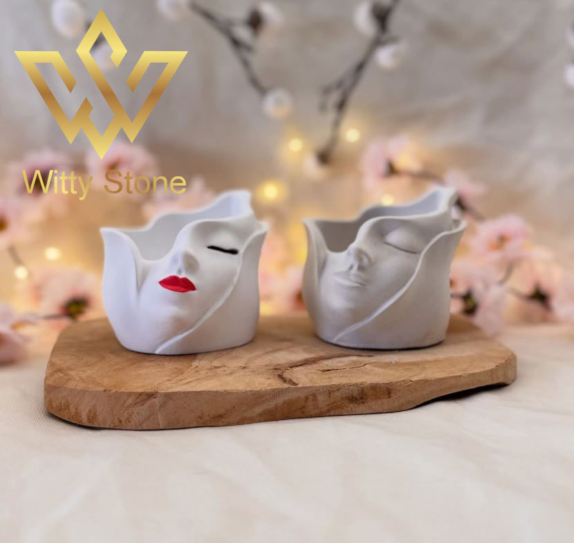 Woman's Face Pot