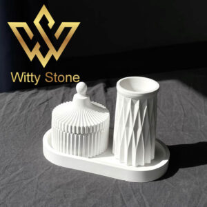 3Pcs concrete decor set