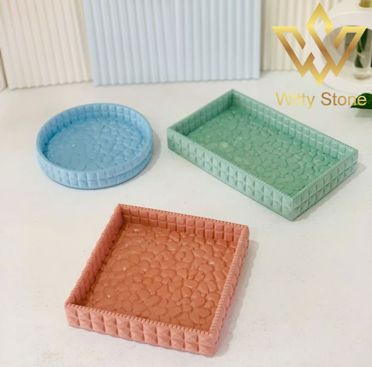 Diamond Leather Jewelry Tray