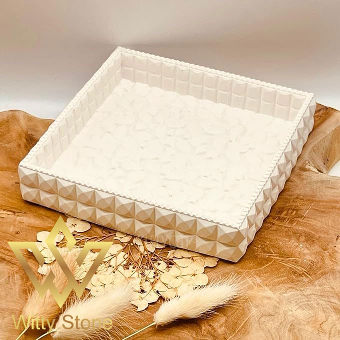 Diamond Leather Jewelry Tray