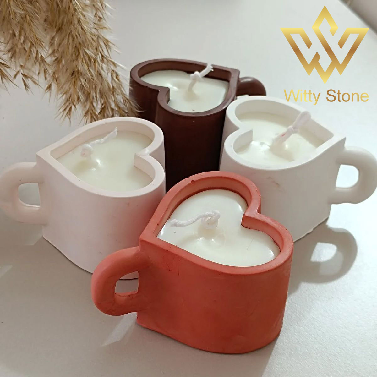Heart Shaped Candle Cup