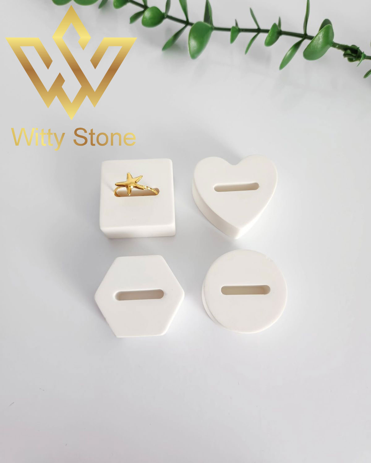 8Pcs Concrete Ring Holder Set