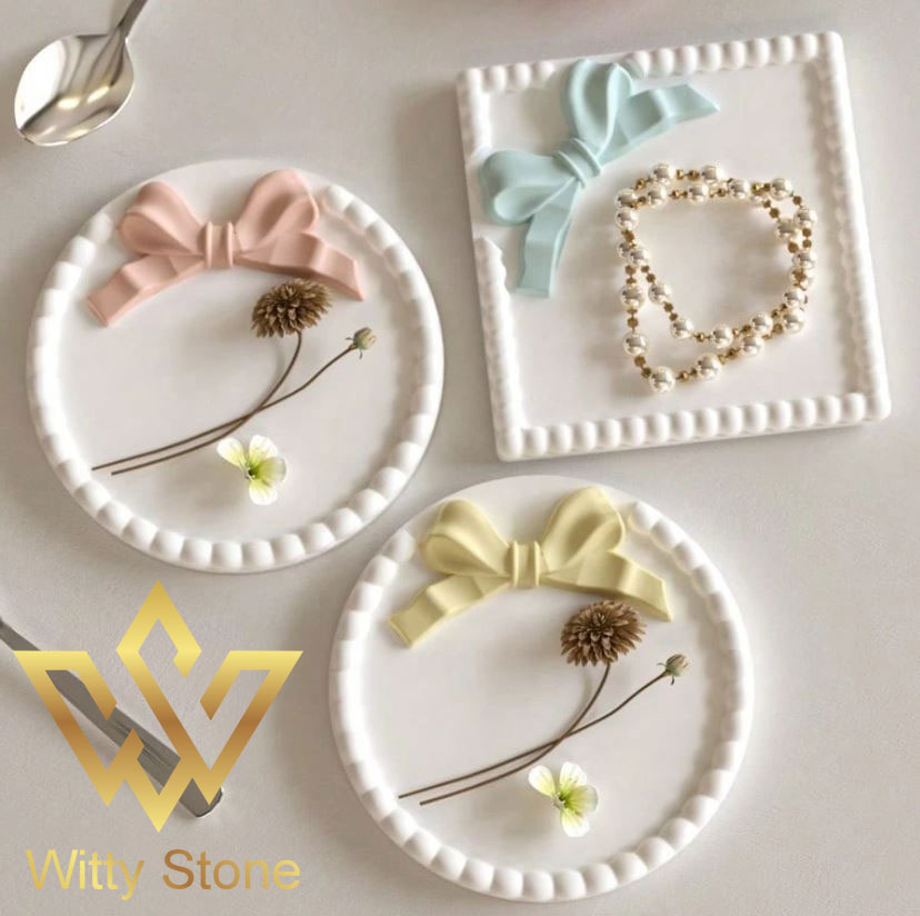 Square & Round Bow Tray