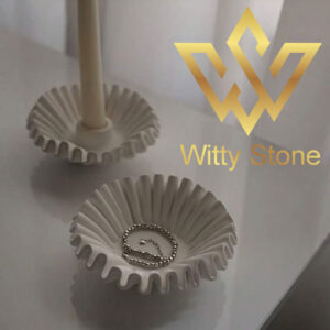 Wave Plate Candle Holder Set