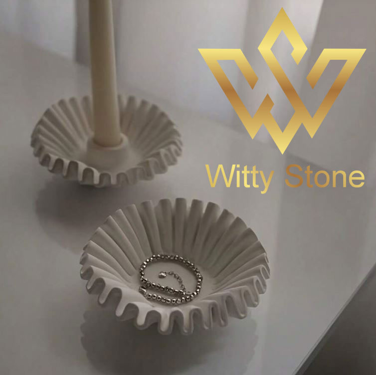 Wave Plate Candle Holder Set