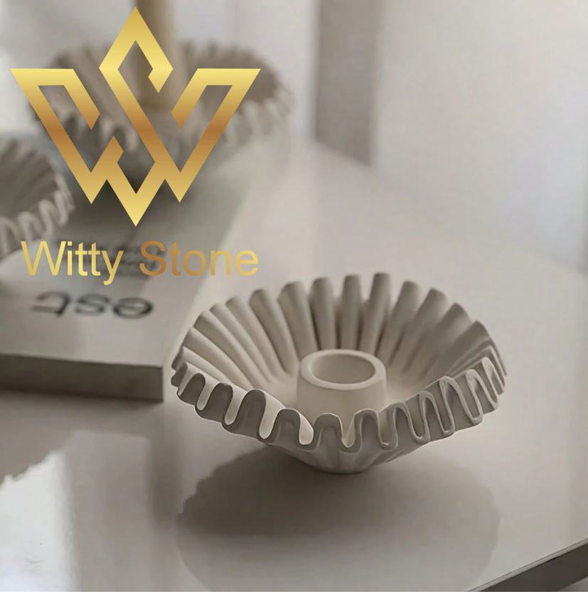 Wave Plate Candle Holder Set