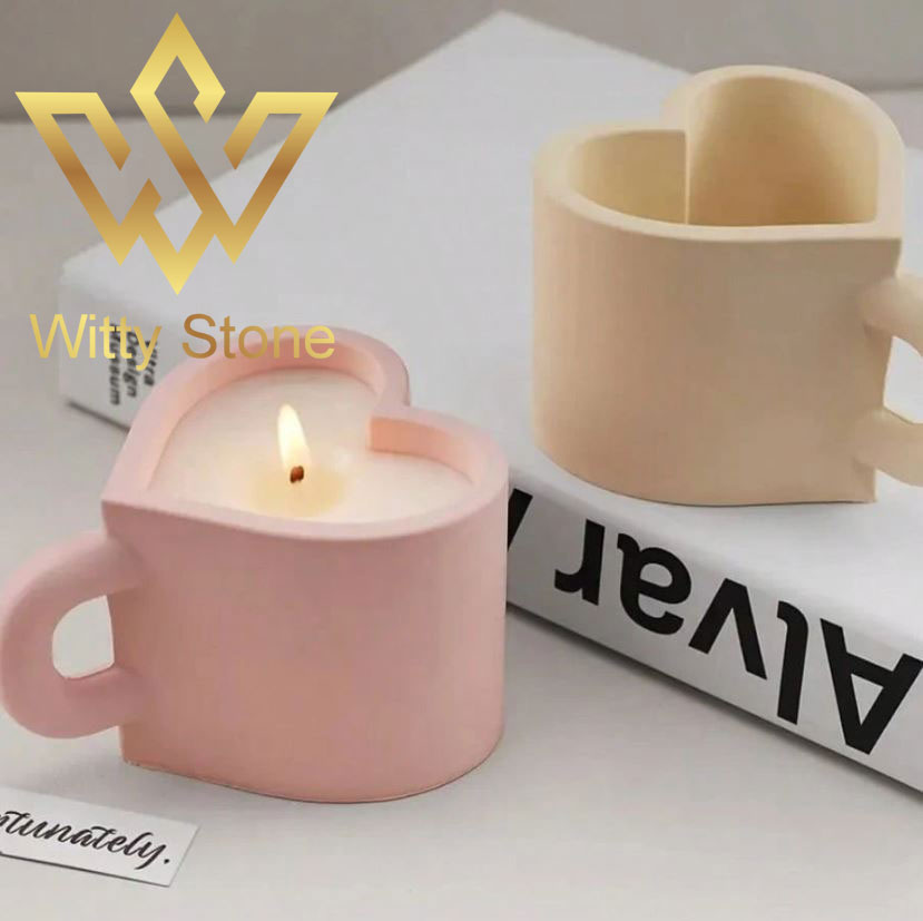 Heart Shaped Candle Cup