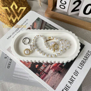 Striped Oval Tray