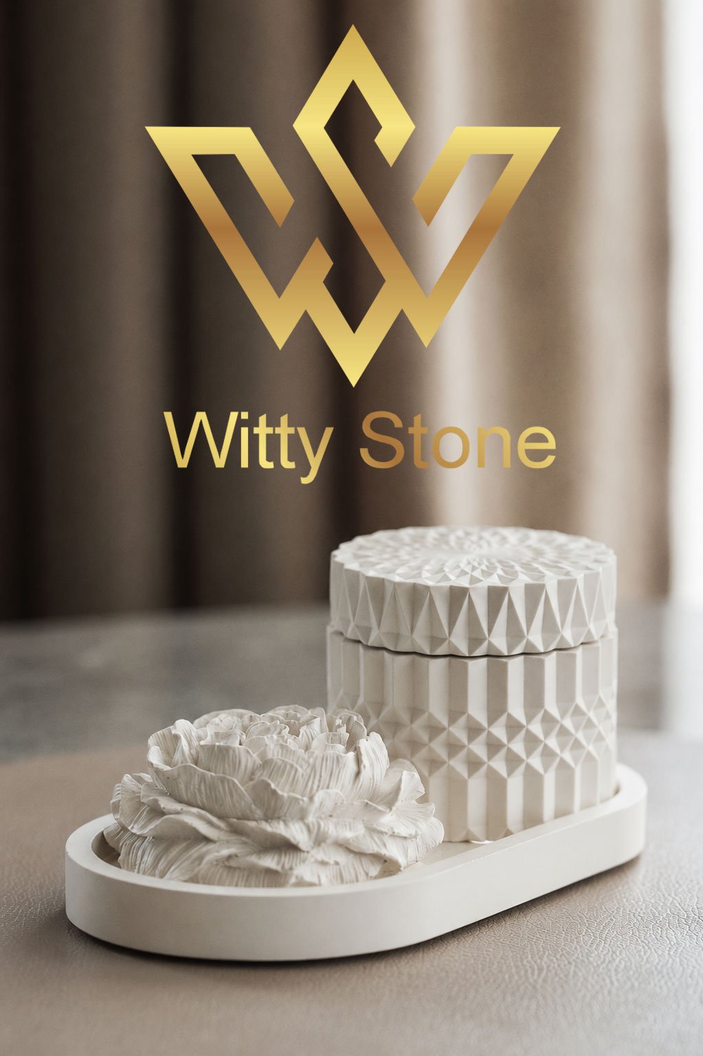 3Pcs Diamond Trinket Box Set