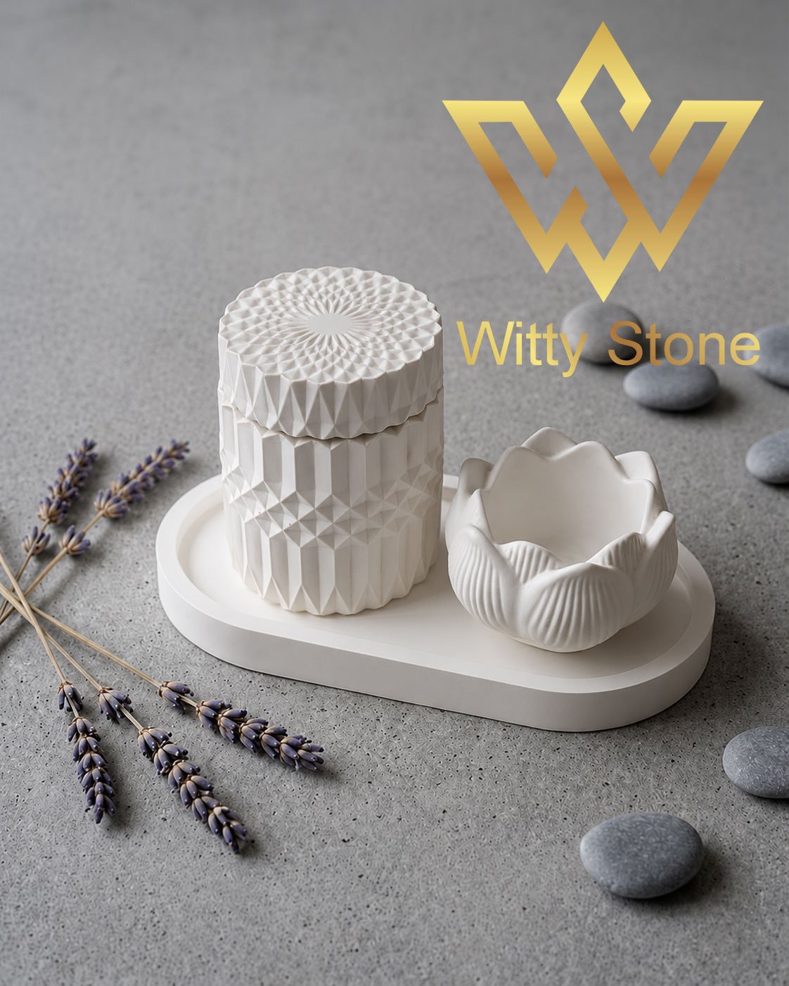 3Pcs Diamond Trinket Box Set