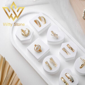 8Pcs Concrete Ring Holder Set