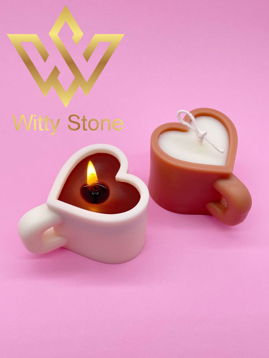 Heart Shaped Candle Cup