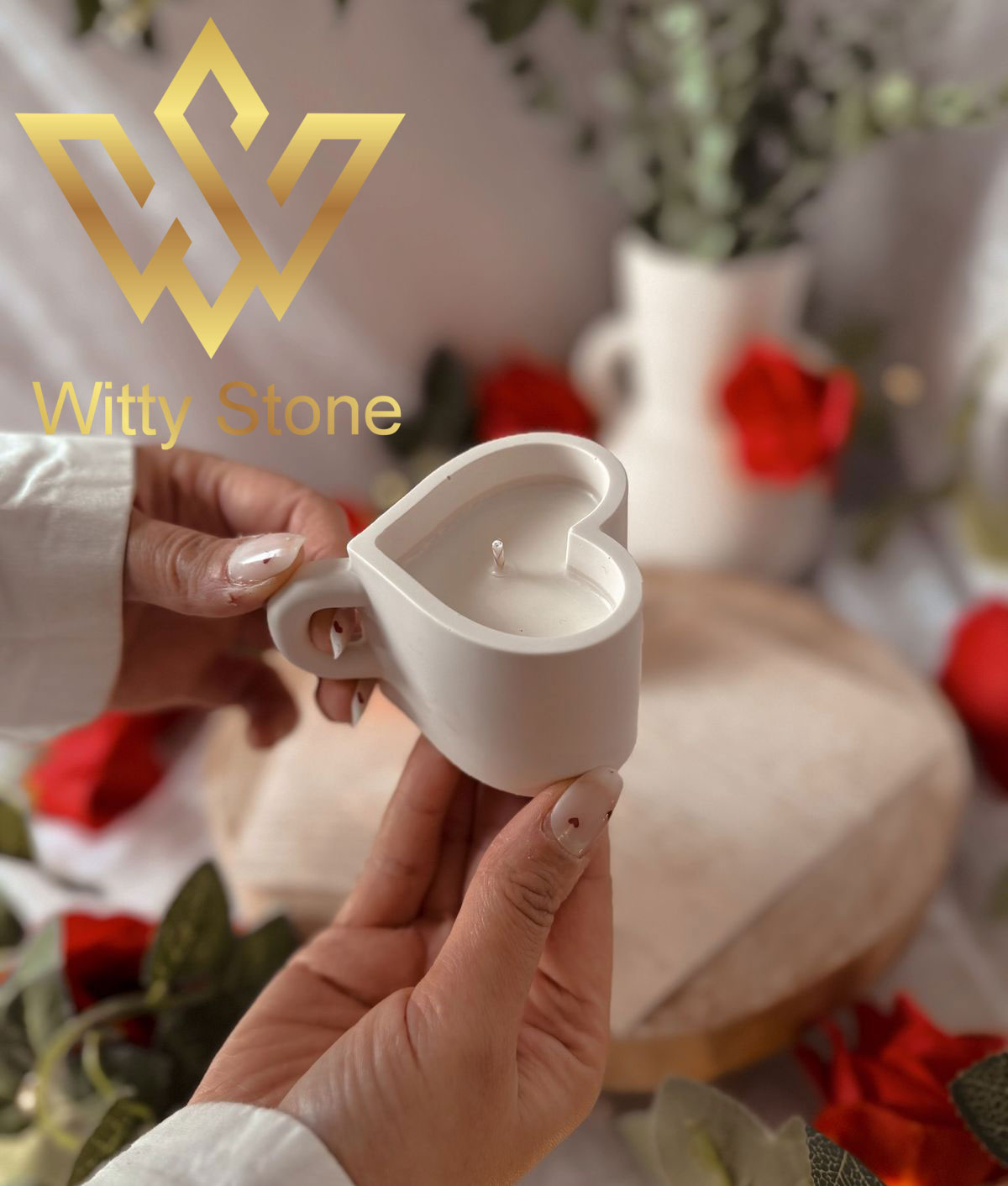 Heart Shaped Candle Cup