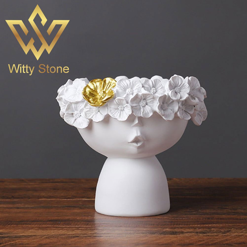 Doll Head Flower Vase